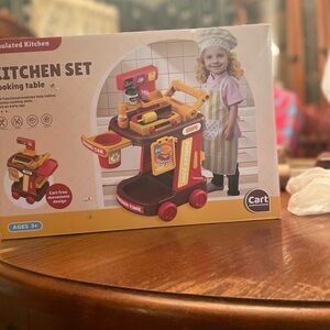 Kitchen Set for Kids - Red and Yellow